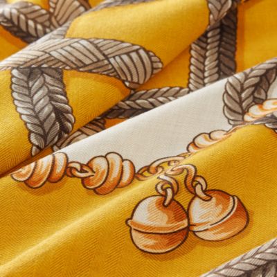 イエロー - レディス, スカーフ、ショール＆マフラー, カシミア